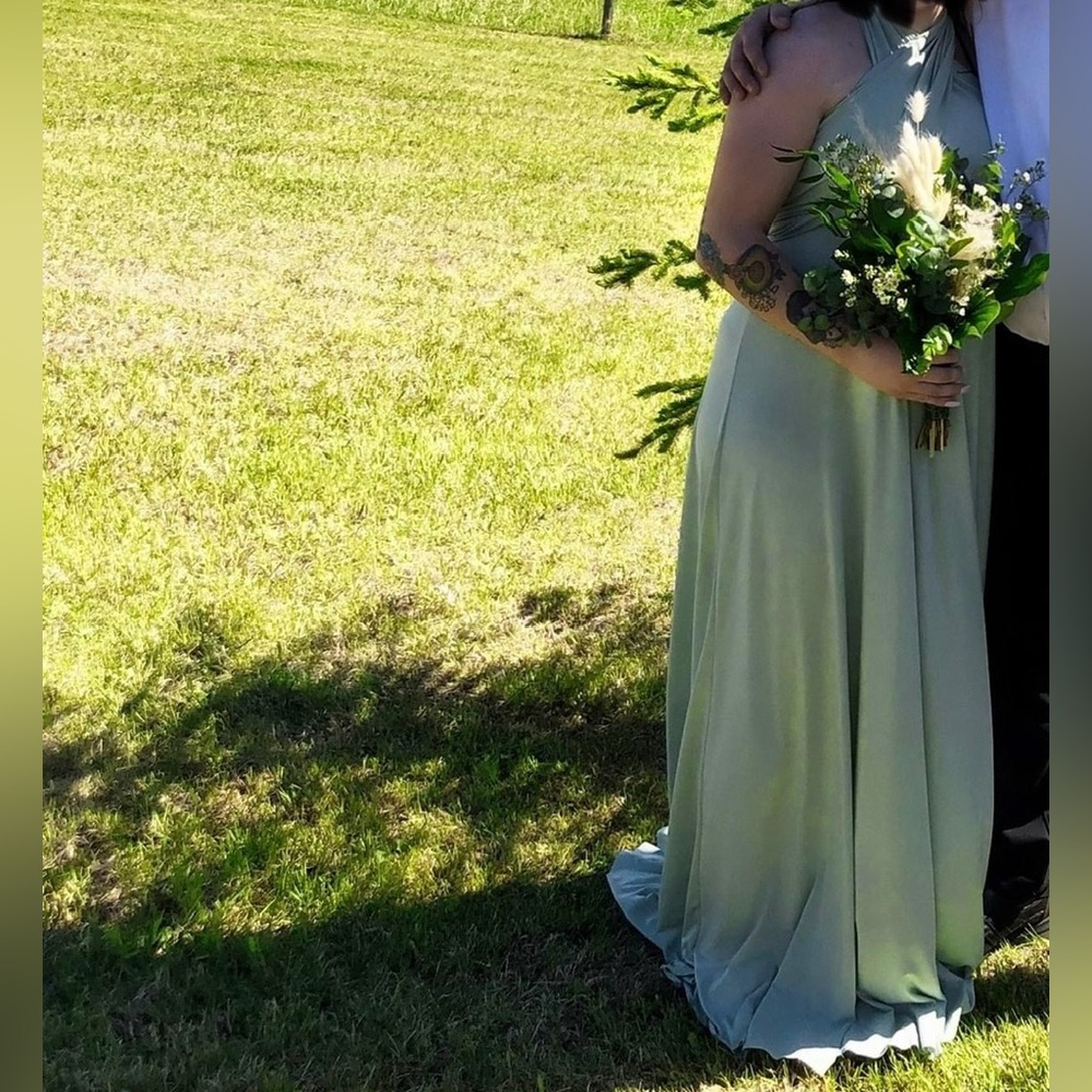 2/$30 Elegant Light Green Infinity Dress
